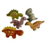 Dinosaurs Felted Wool By Papoose Toys by Colours of Australia.