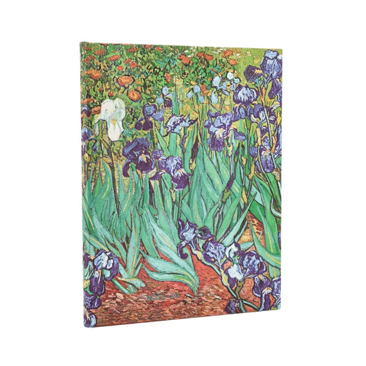 2025-2026 Van Gogh's Irises, Van Gogh's Irises, 18-Month Planner, Ultra, Vertical, Elastic Band, 208 Pg, 80 GSM