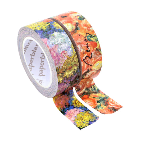 Monet's Chrysanthemums/Renoir, Letter to Morisot (1892) Washi Tape by Paperblanks (Washi Tape Mixed Pack)