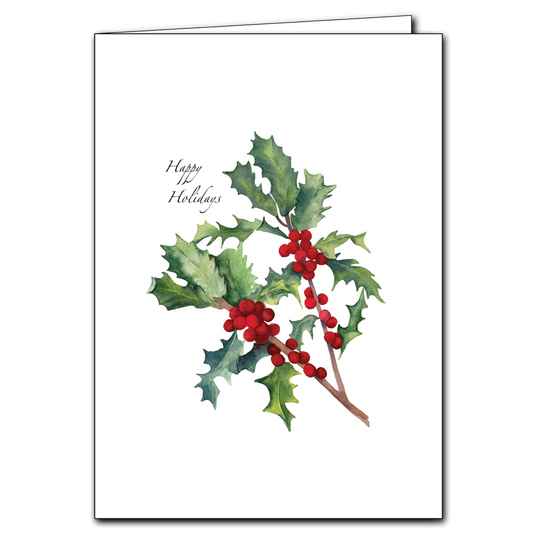 Boxed Card Set -Christmas Holly Assortement