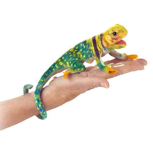 Collared Lizard Finger Puppet