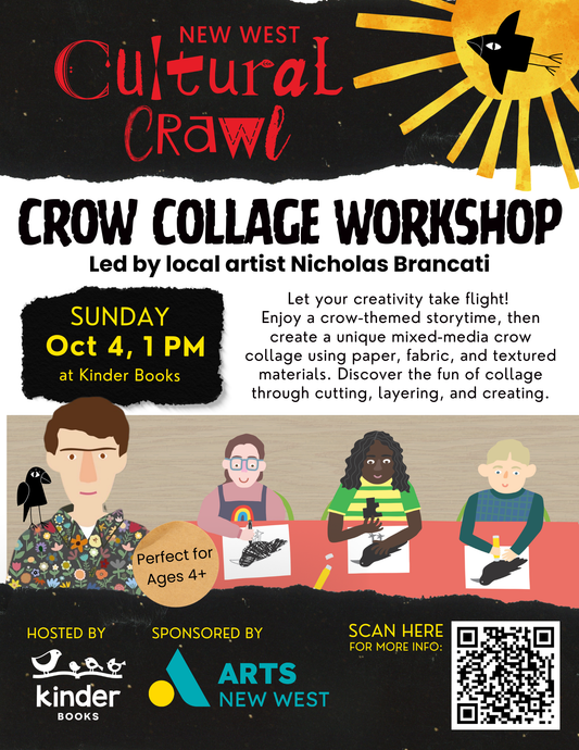 Cultural Crawl Kids' Art Workshop and Storytime: October 4, 1 pm