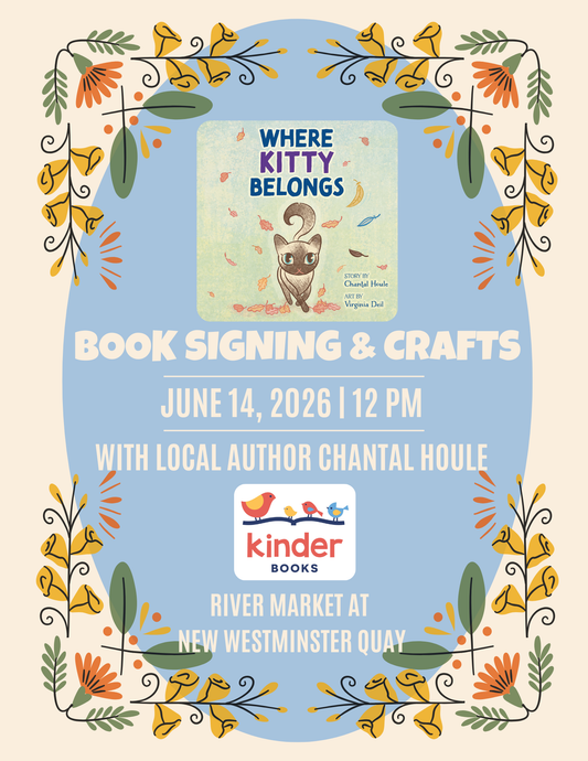 June 14, noon, Author Pop-up Chantal Houle, no reservation required