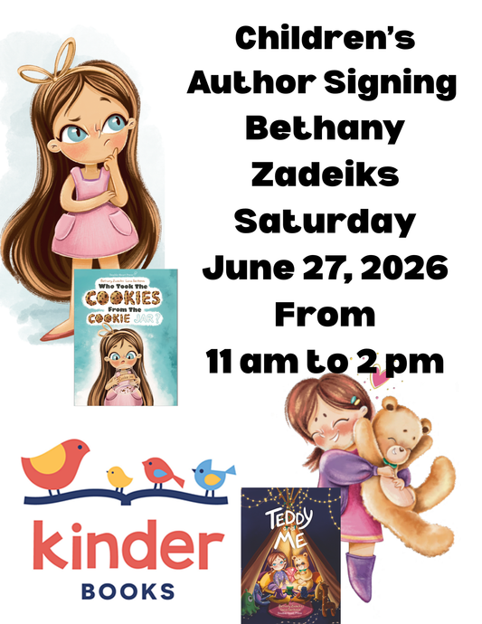 June 27, 11 am Author Pop Up Bethany Zadeiks (no registration required)