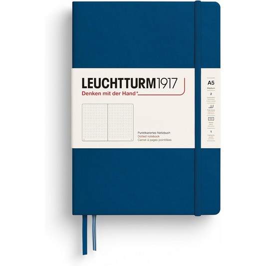 Leuchtturm1917 Notebook Medium (A5), Hardcover, Indigo dotted