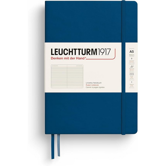 Leuchtturm1917 Notebook Medium (A5), Hardcover, Indigo ruled