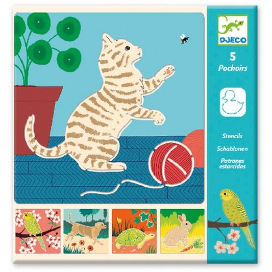Stencils Cute Companions by Djeco