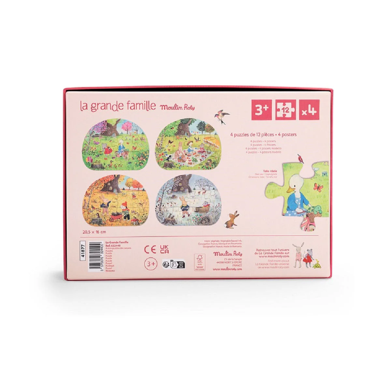 Grande Famille - Seasons Mini Puzzles 4x12pcs