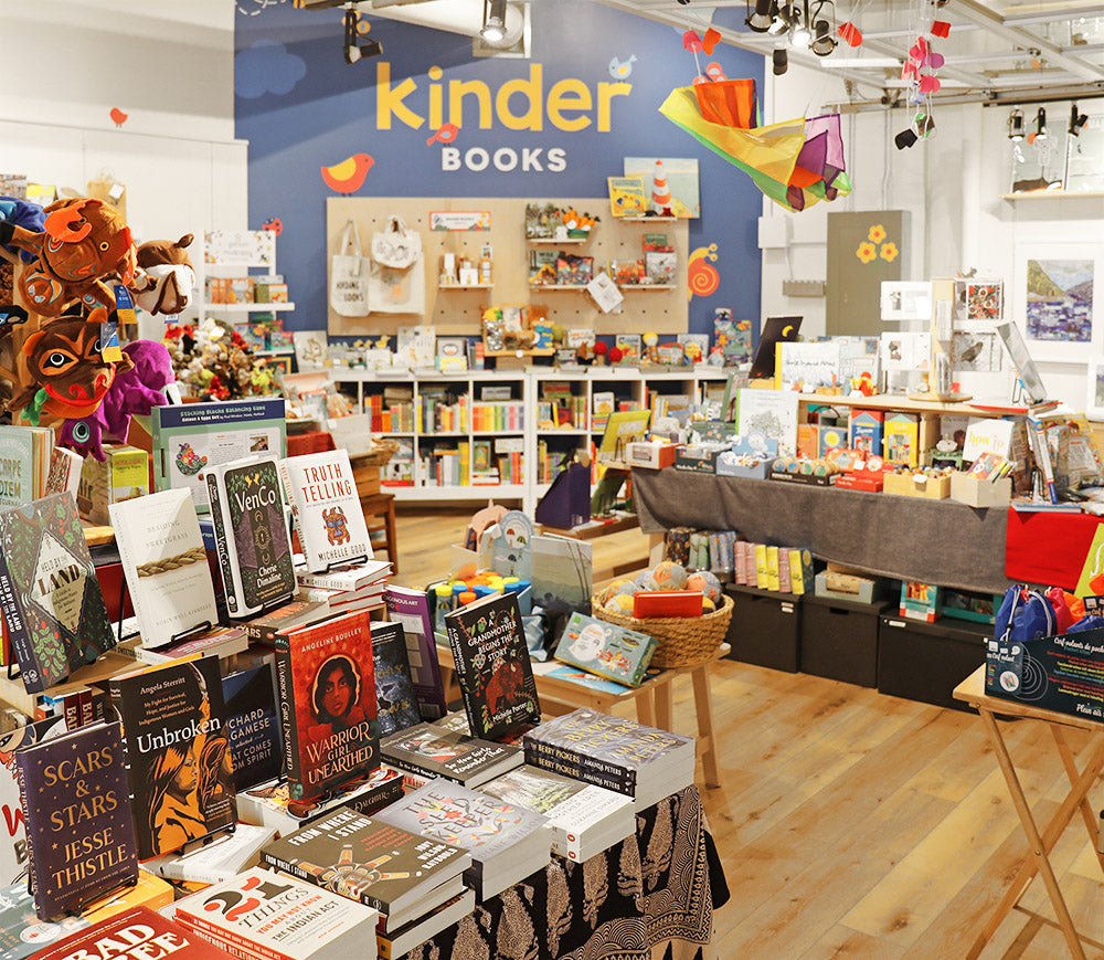 Inside Kinder Books children's bookstore located in New Westminster.