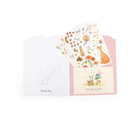 Colouring Book with Stickers - Les Rosalies
