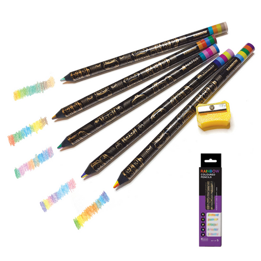 Rainbow Coloured Pencils - Rainbow by Corey Bullpitt (Haida)