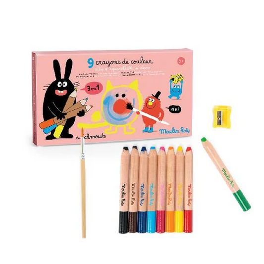 Schmouks - 3-in-1 Colouring Pencils