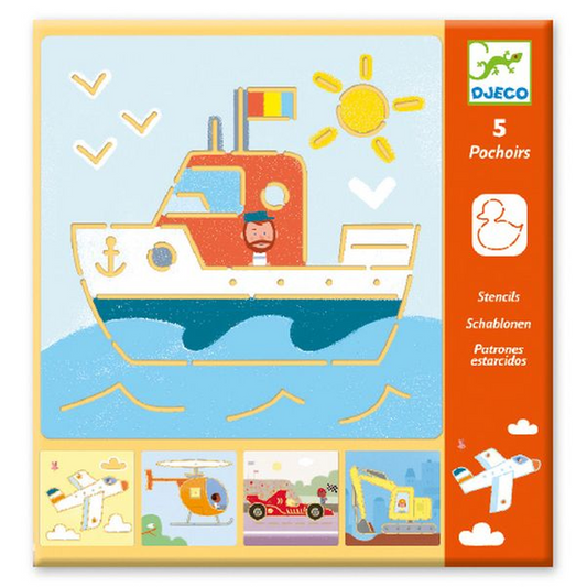 Stencils Transportation by Djeco