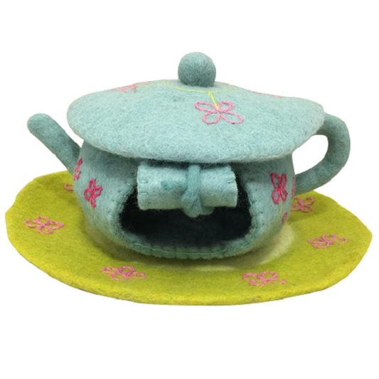 Fairy Teapot House With Mat