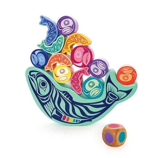 Balancing Game - Salmon and Eggs by Paul Windsor (Heiltsuk)