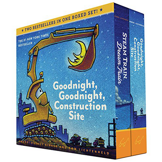 Goodnight, Goodnight, Construction Site and Steam Train, Dream Train Board Books Boxed Set