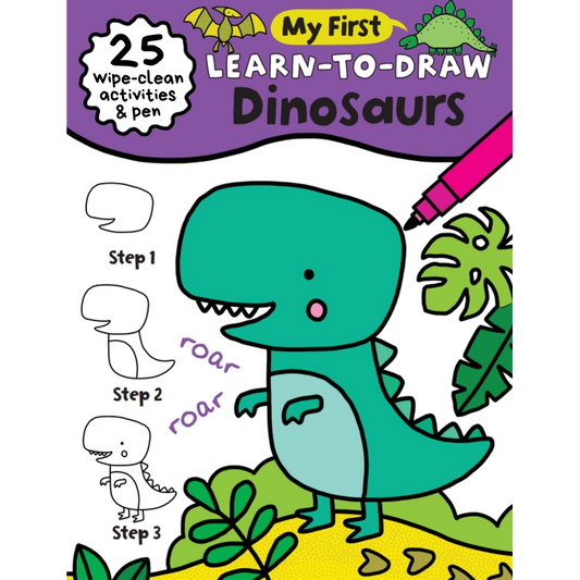 My First Learn-To-Draw: Dinosaurs: (25 Wipe Clean Activities + Dry Erase Marker)