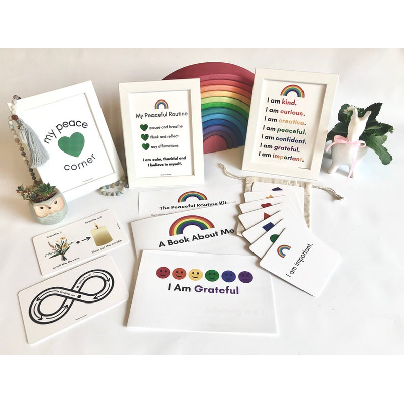 Montessori Peaceful Routine and Affirmation Card Kit