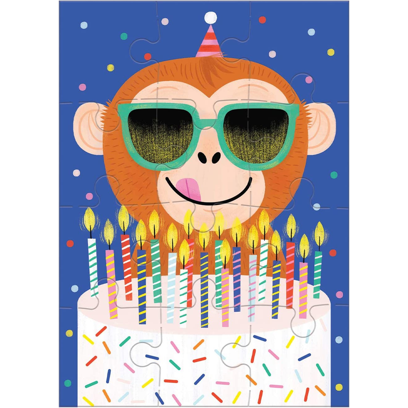 Puzzle Greeting Card- Includes Color-Coordinated Envelope and Sticker Seal