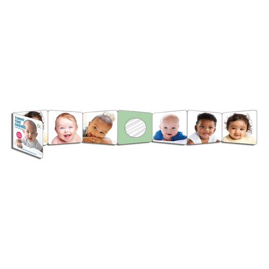 Tummy Time Friends - A fold-out book