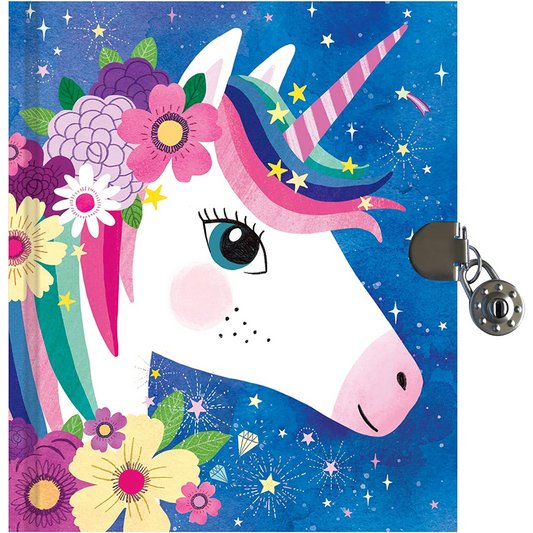 Unicorn Locked Diary