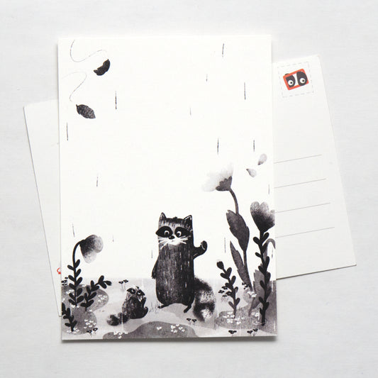 Hidden Interactive Postcard- We Don't Like Rain -