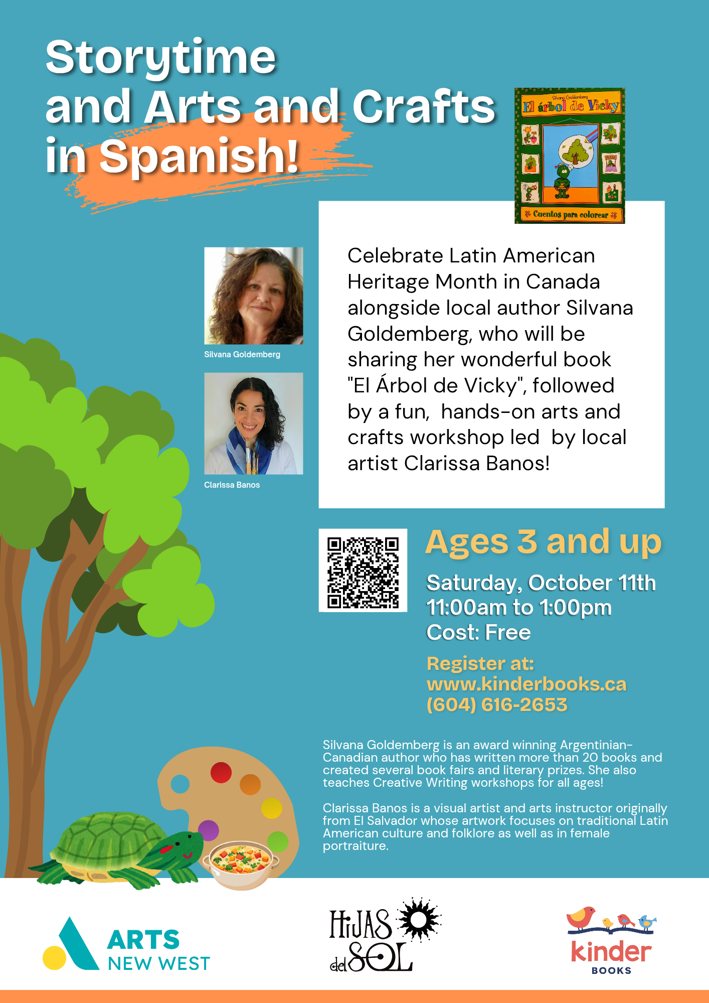 Oct 11, 11 am Storytime and Art in Spanish