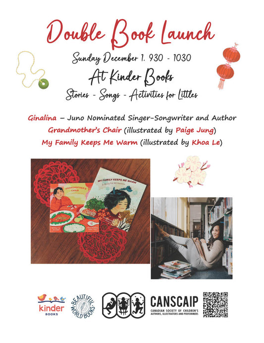 Dec 1, Book Launch with Children's Musician Ginalina