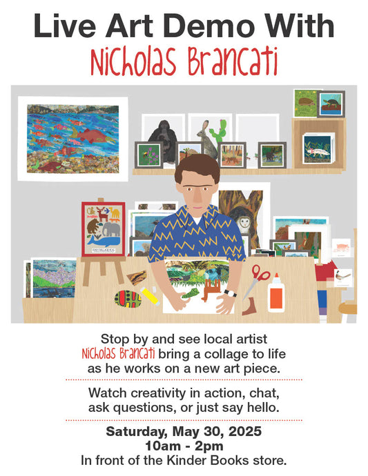 May 30, 10-2, Live Art Demo with Nicholas Brancati (no registration required)