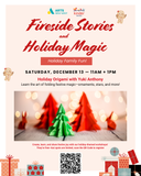 Dec 13, 11 am + 1 pm, Holiday Origami with Yuki Anthony