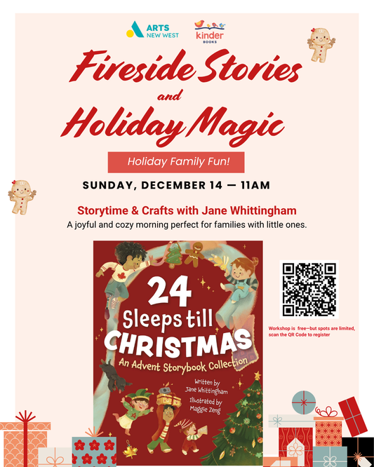 Dec 14, 11 am, Storytime and Crafts with Jane Whittingham,  Please reserve spots for children only.