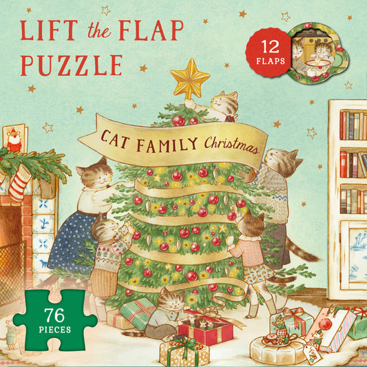 Cat Family Christmas Lift-the-Flap Puzzle