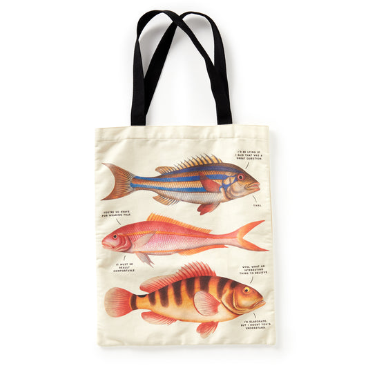 Judgy Fish Canvas Tote