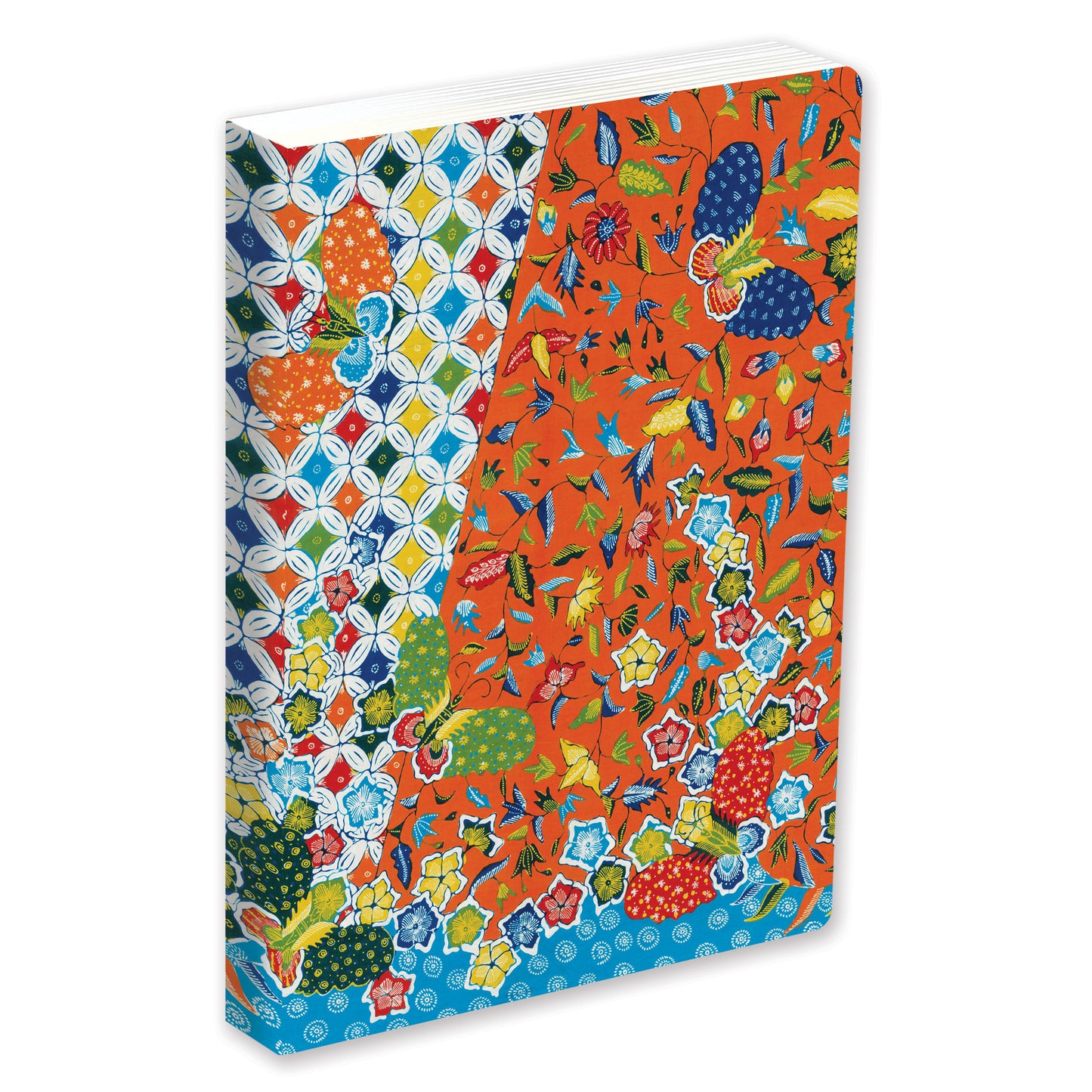 Journal Modern Batik Kawung Butterflies, Lined Paperback