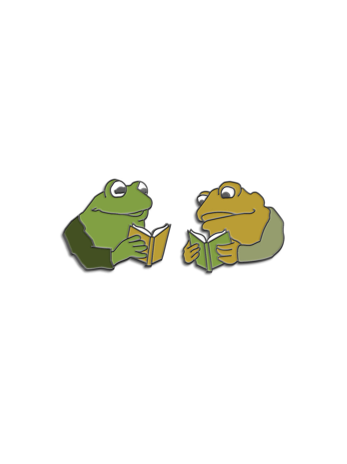 Frog and Toad Enamel Pins - Set of 2