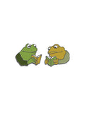 Frog and Toad Enamel Pins - Set of 2