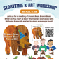 May 23, 11 am, Brown Bear, Brown Bear Storytime & Art Workshop (Ages 2–4)