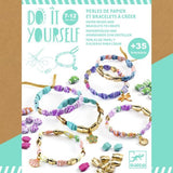 DIY Stylish and golden : paper beads and bracelets