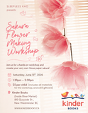 June 13, 1.30 pm -Make Cherry Blossoms with Sleepless Kao (Kaori Kasai)
