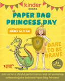 March 1, 11 am Paper Bag Princess Day