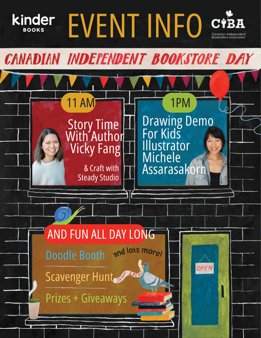 April 25, 10-6, Celebrate Canadian Independent Bookstore Day with us!