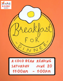 June 20, 11 am - 1 pm, Author Pop Up Breakfast for Dinner (no registration required)