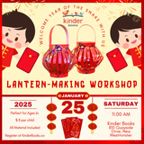 Sat, Jan 25, 11 am Lantern-Making Workshop for Kids (6 yrs+)