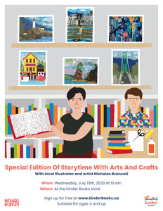 Storytime with Arts and Crafts, July 19, 10 am