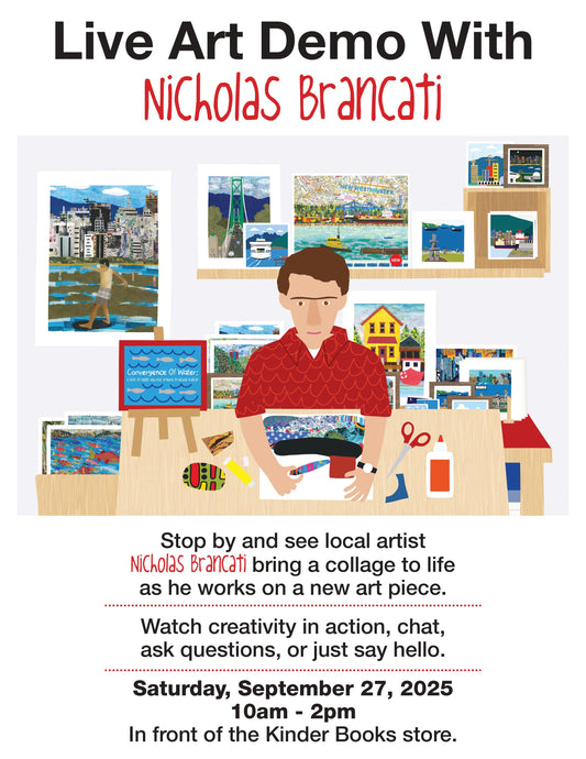 Sep 27, 10 am to 2 pm, Live Art Demo with Nicholas Brancati