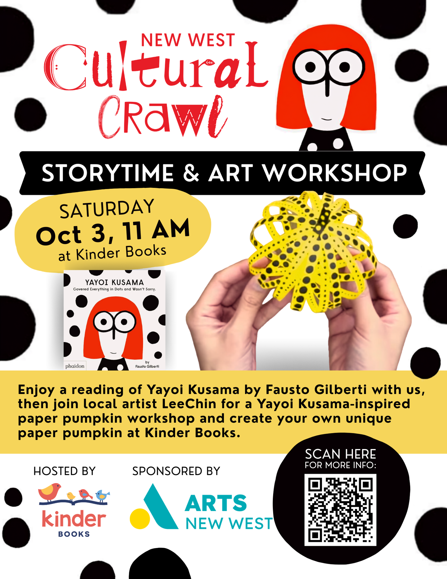 Cultural Crawl Kids' Art Workshop with Lee Chin: October 3, 11 am