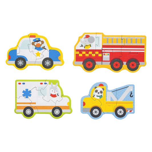 Rescue Vehicles Beginner Puzzle by Petit Collage