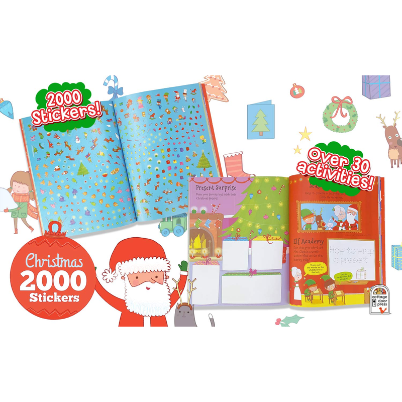 2000 Stickers Christmas Activity Book