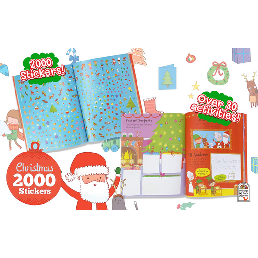 2000 Stickers Christmas Activity Book