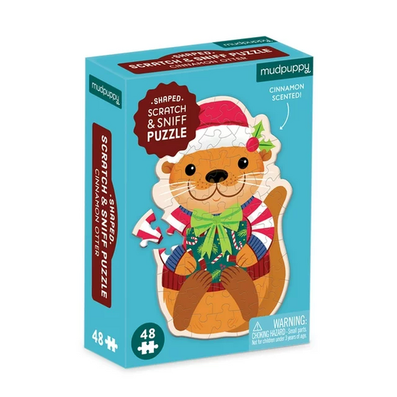 Mudpuppy Cinnamon Otter – 48 Piece Mini Scratch & Sniff Puzzle